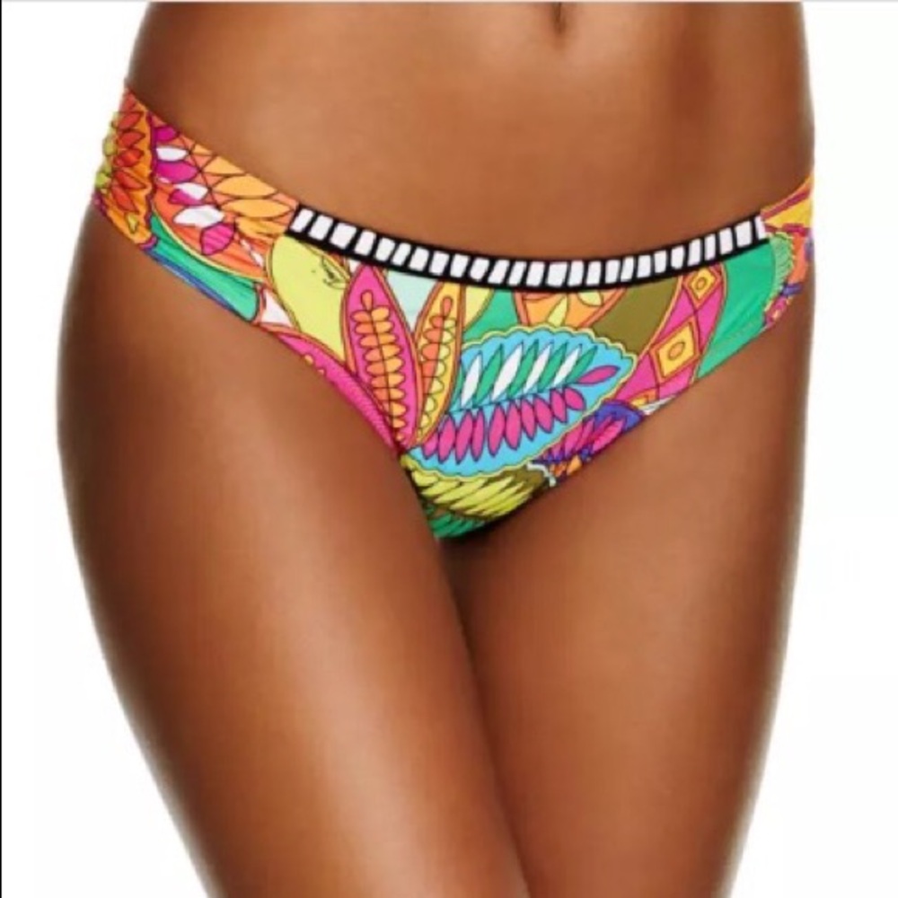 Trina Turk Multicolor Tropical Print Bikini Bottoms